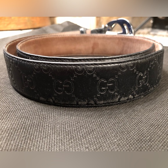 GUCCI - Signature Leather Belt - 80-32 - Picture 8 of 16